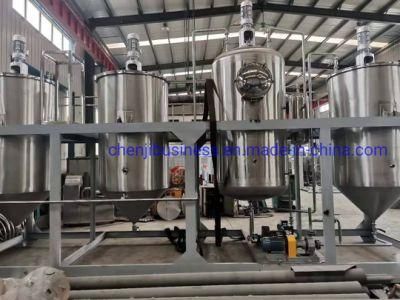 Semi-Auto Panel Control Stainless Steel Oil Refinery Tanks for Sunflower Oil Refining Process Treatment