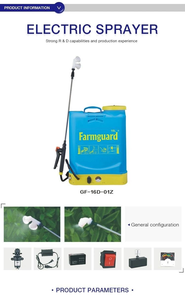 2021 Rechargeable 12V8ah 12V12ah Garden Tool Agricultural Electric Battery Backpack Weed Power Sprayer