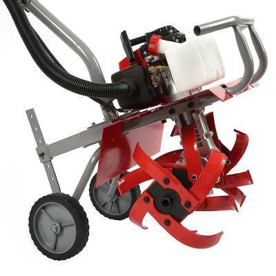 Um India Market Popular Model 48f Engine 62cc Big Power Hand Push Cultivator Power Tiller