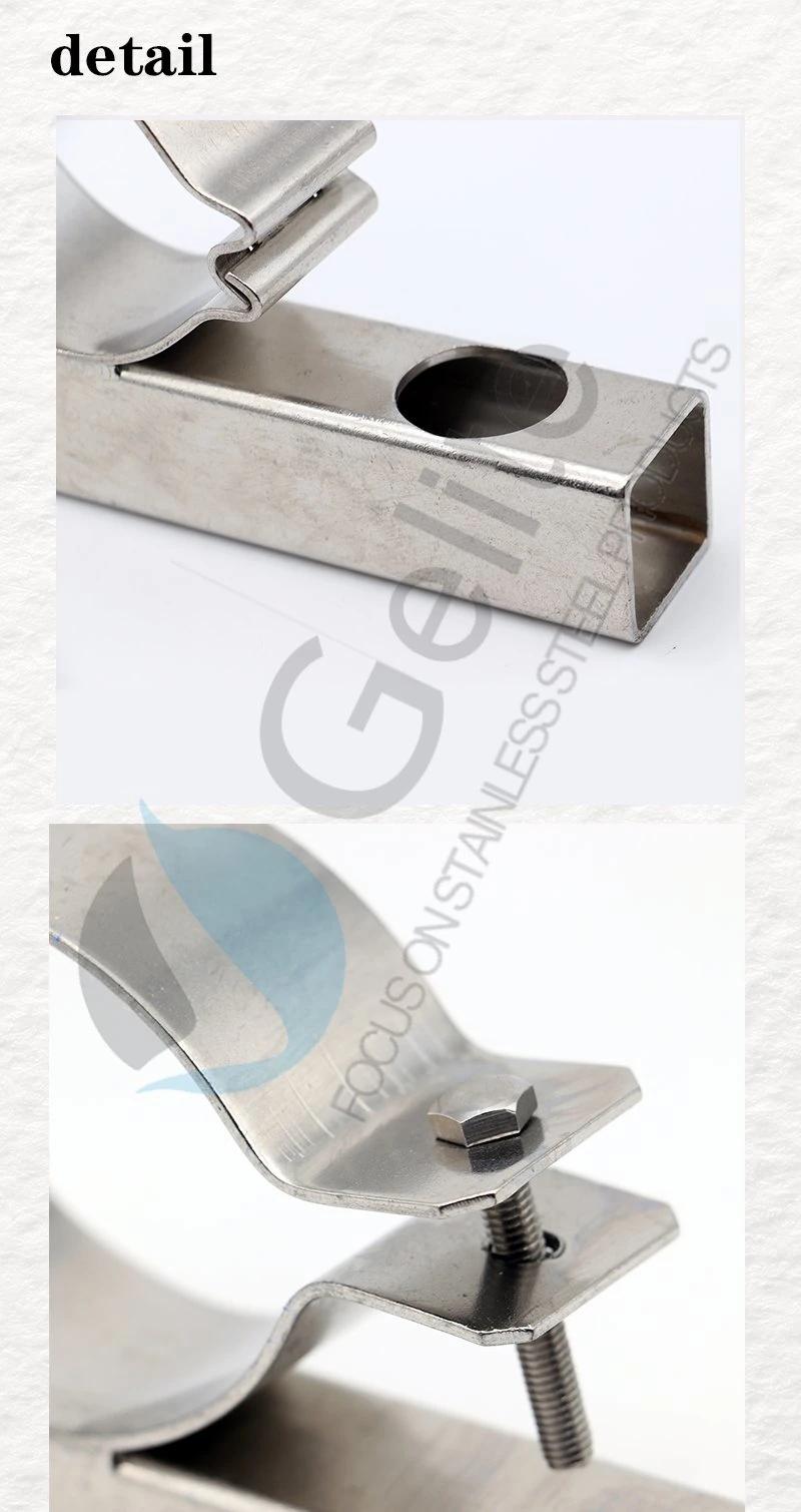 Sanitary Stainless Steel Milk Tube Inlet Clamp for Milk Machinery