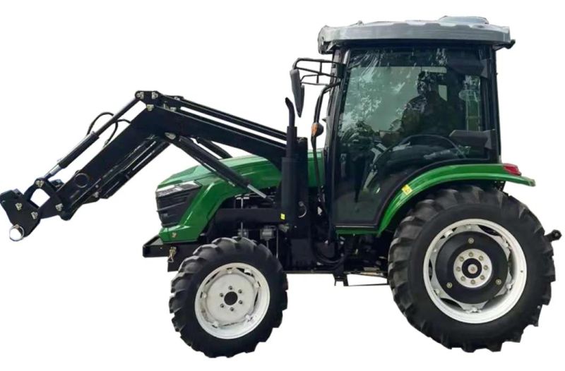 The New 2022 Product 50HP 60HP 70HP Farm Lawn Tractor with Front Loader Use in Daily Farming