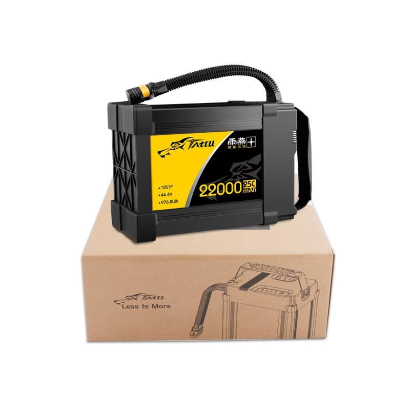 Tattu Original 22000mAh Smart Intelligent Lipo 44.4V 12s1p 25c 6900g Battery for Agriculture Drones in Stock