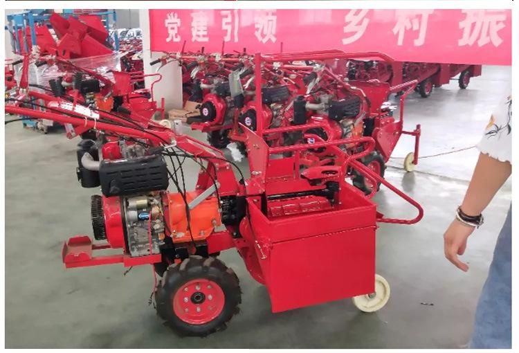 CE Proved 4u-130 Two Rows Potato Garlic Carrot Mini Combine Harvester