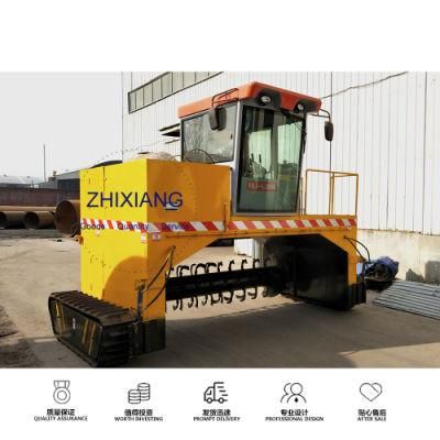 Easy Operation Organic Fertilizer Machinery The Crawler Type Compost Turning Machine