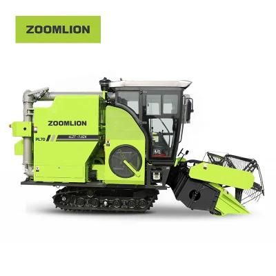 Good Lodging Ability Corn Mini Combine Harvester with Grain-Unloading Cylinde