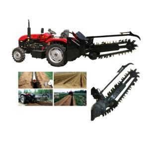10-150mm Depth Farming Machinery Walking Digging Trenching Machine Chainsaw Tractor Trencher for Digging Ditching
