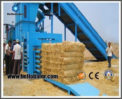 Hello Baler brand hay straw pressing baler machine used in collecting farm for biomass power plant