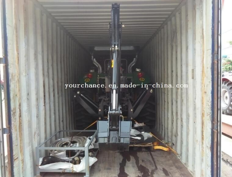 CE Approved Europe Hot Selling Lw-10 70-120 Wheel Tractor Rear Towable Point Hitch Loader Excavator Backhoe Made in China