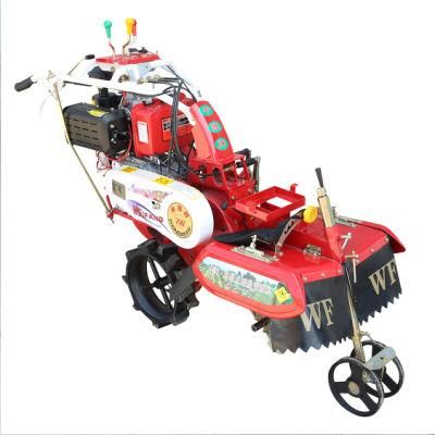 Agricultural 4 Speed Diesel or Gasoline Engine Mini Tiller Ditching Trenching Earthing up for Ginger Strawberry Onion at Good Price
