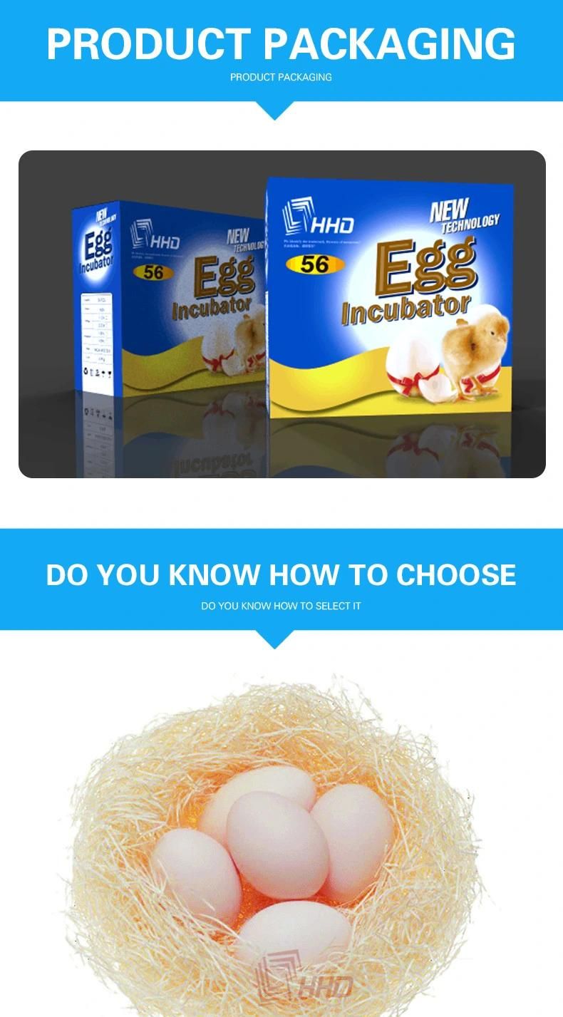 Hhd Automatic Chicken Egg Incubator for Sale (YZ-56S)