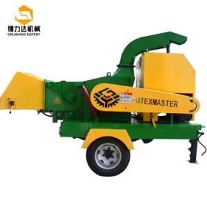Forestry Machinery High Flexibility Diesel Power Industrial Wood Crusher Chipper