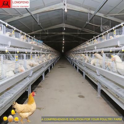 Factory China New Longfeng Farm Feeding Layer Battery Poultry Equipment Egg Chicken Cage