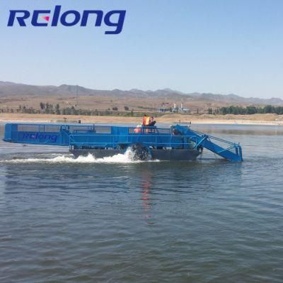 Manufacturer Floating Rubbish Collecting Boat Floating Weed Skimmer Harvester