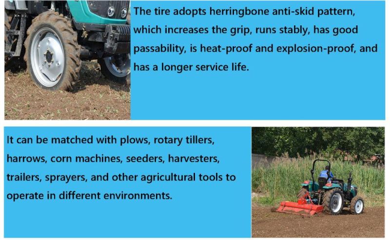 80HP Compact Farming Agricultural Small Tractors 4X4 4WD Farm Tractor