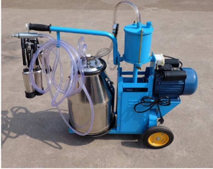 Portable Vacuum Cow Milking Machine for Two Cows