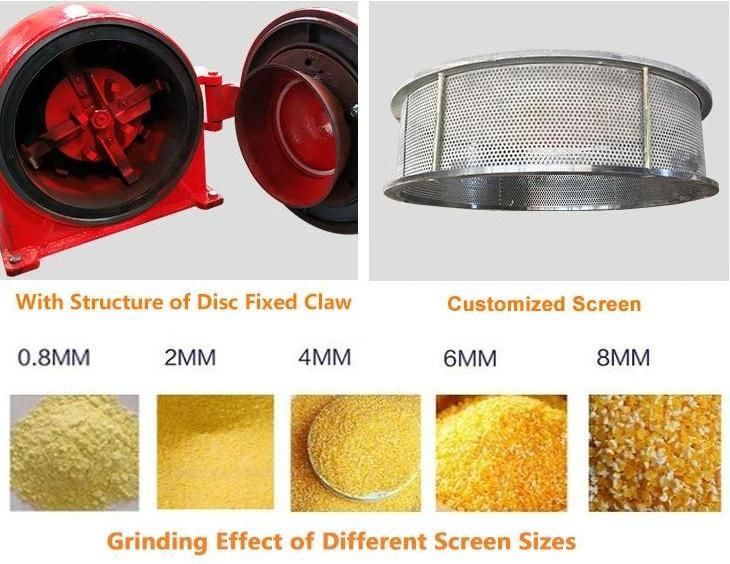 Household 9FC-24 Self-Priming Wheat Corn Grain Grinder Crusher Automatic Feed Mill Tooth Mixing Machine