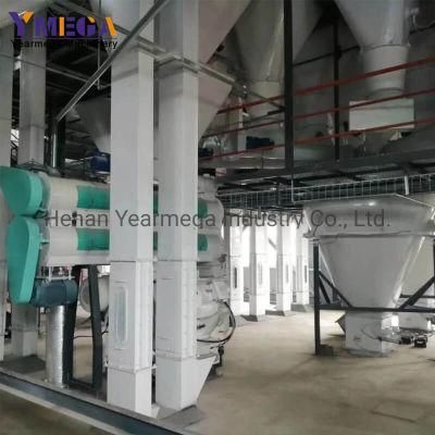 Complete Feed Factory Full Automatic Double Line 20t/H Animal Feed Pellet Plant