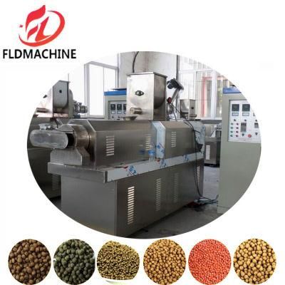 Fish Food Pellet Machine Floating Twin Screw Fish Feed Extruder Machine