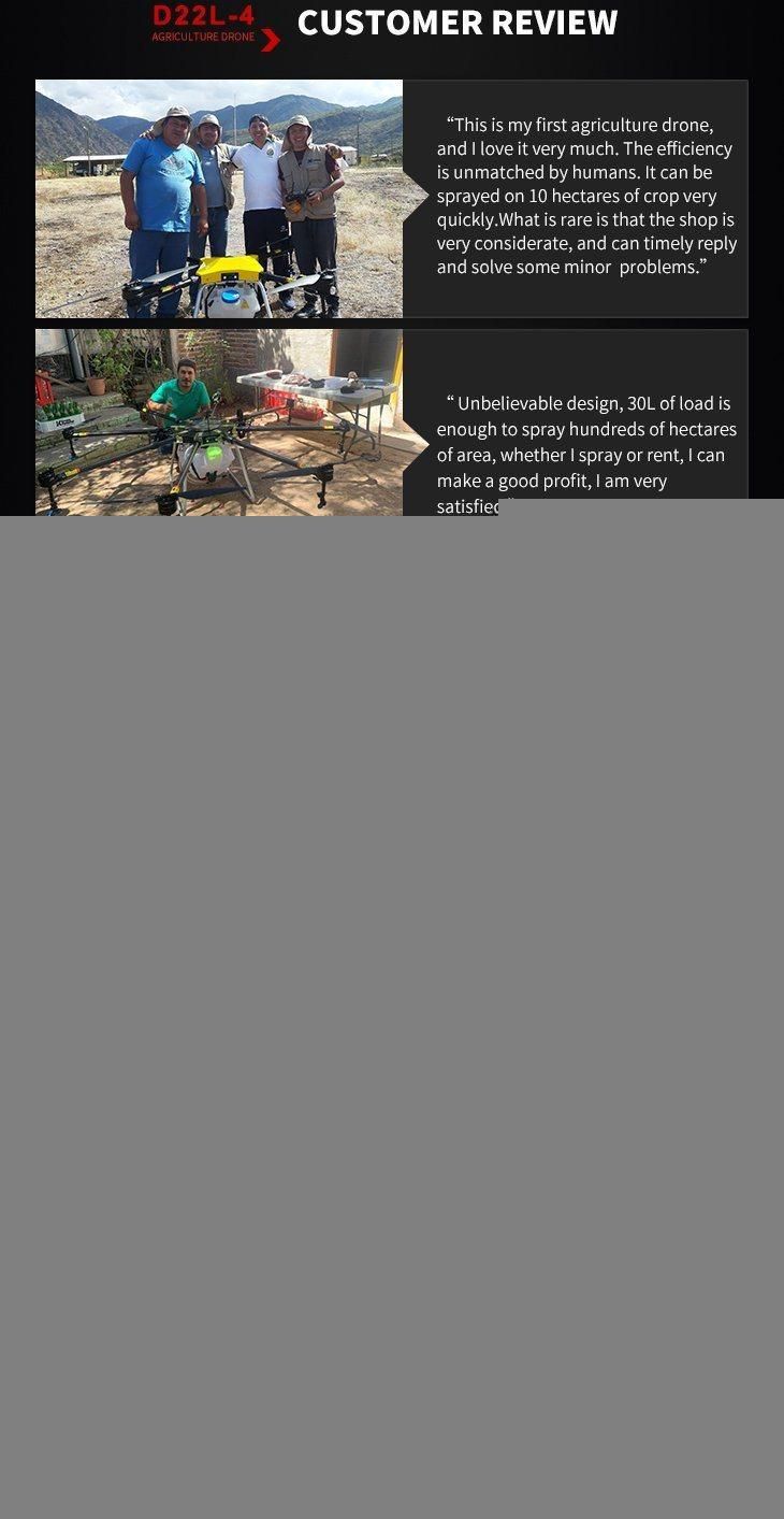 20L~22L Payload Professional Superior Design Drone Uav Agricultural Sprayer