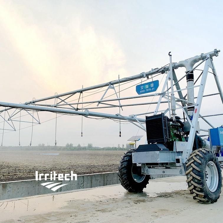 Two Wheel Linear Irrigation System with Senninger Iwob Central Pulse Towerbox Furrow Guidance