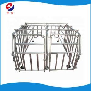 Galvanized Steel Pipe Pregnant Sow Stalls Gestation Crates for Pig Farm Equipment
