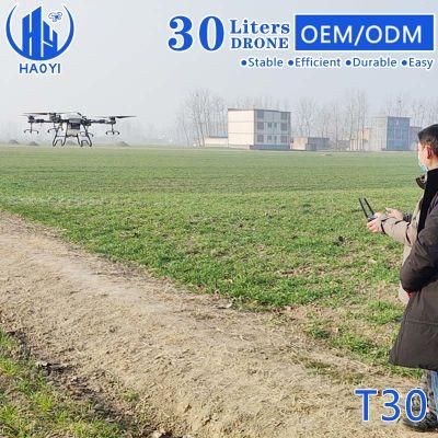 30L Quadcopter Pesticide Spraying Agriculture Sprayer Drone with 40m Automatic Identification Obstacle Avoidance