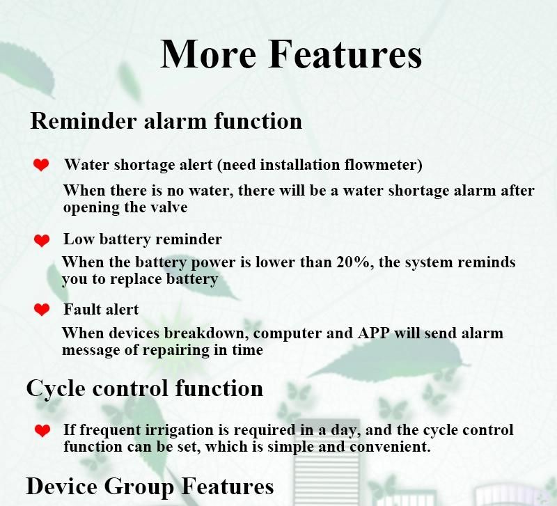 Irrigation Timer Controller Valve Controller Remote Control by Mobile APP and Computer