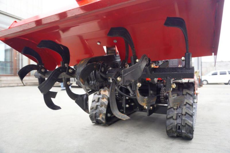 Crawler-Type Micro Tiller Small Greenhouse Field Woodland Ditching Sowing Agricultural Rotary Tiller