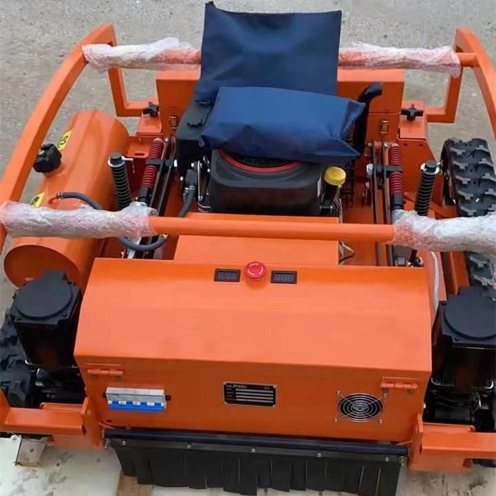 Factory Supply Small Remote Control Crawler Mower Gasoline Engine Lawn Mower for Sale