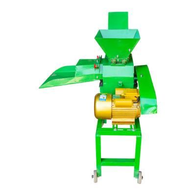 Electric Hay Crop Grinder Chaff Cutter Straw Crusher Animal Feed Agricultural Machinery