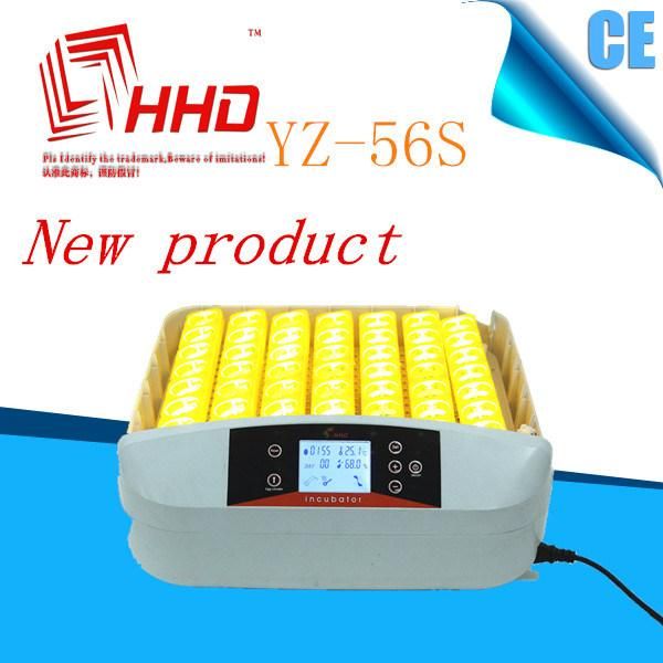 Hhd Automatic Chicken Egg Incubator with LED Light Yz-56s