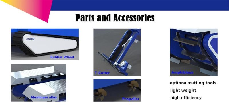 Full Automatic Amphibious Water Plant Harvester with Multiple Other Functions