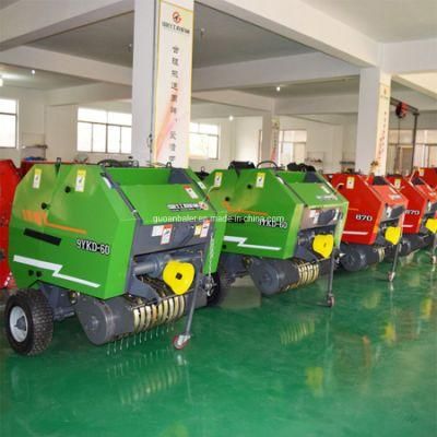 Top Quality Exporting Agricultural Implements Mini Hay Wheat Straw Round Baler Machine for Walking Tractor