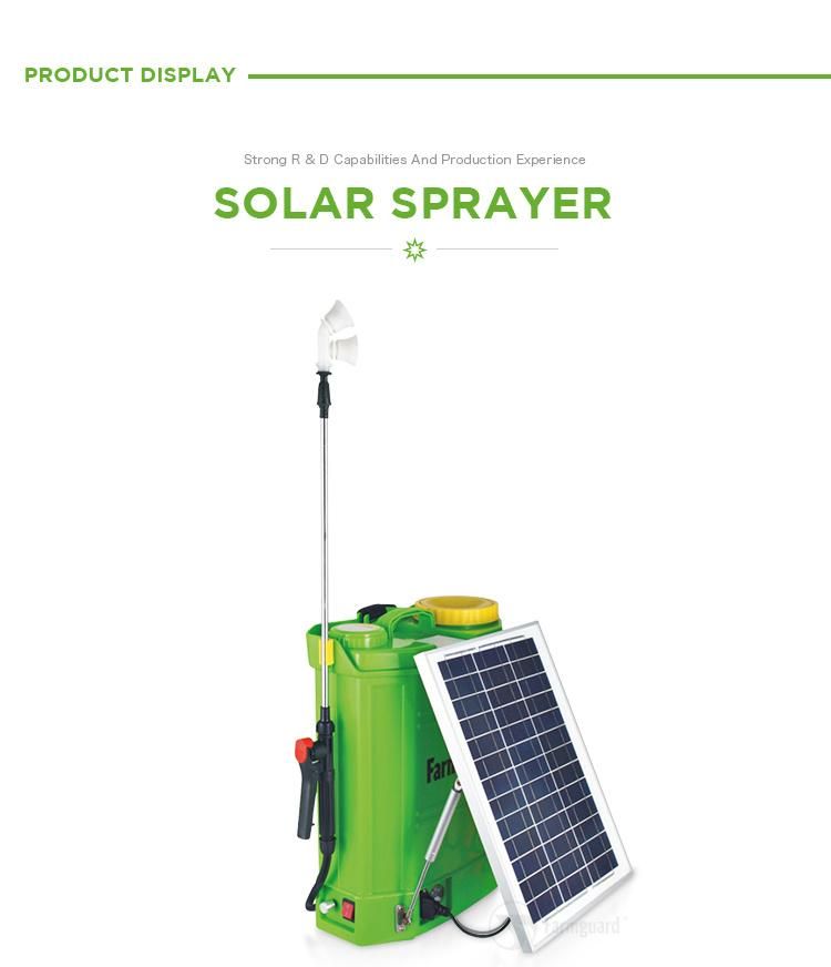 Garden Tool Cheap Hot Sale Solar Power Popular Shoulder Electric Sprayer Solar Energy Sprayer