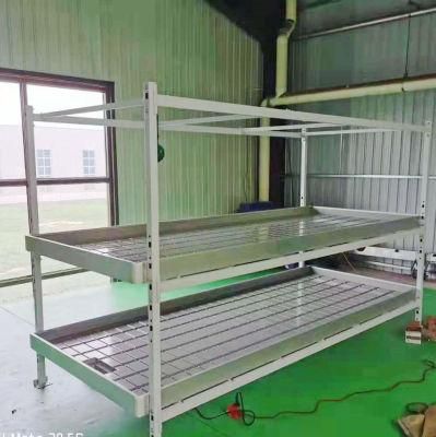 Customized Greenhouse Single Tier Multi Tiers Grow Rack Rolling Bench Table