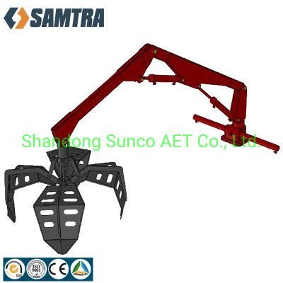 High Quality Tractor Mounted Palm Crane Grabber Machine