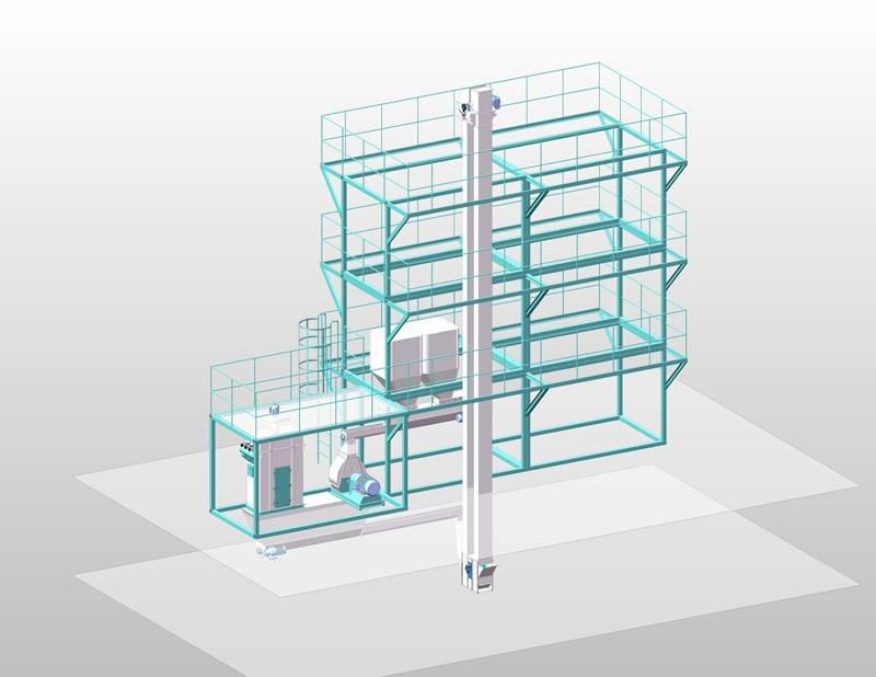 Skjz 4800 Animal Pellet Feed Plant, Animal Feed Processing Plant