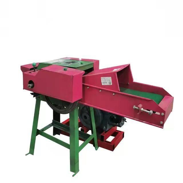 Weiyan Small Livestock Feed Making Ensilage Machine Conveyor Belt Gear Controlled Grass Straw Chopper Mini Chaff Cutter