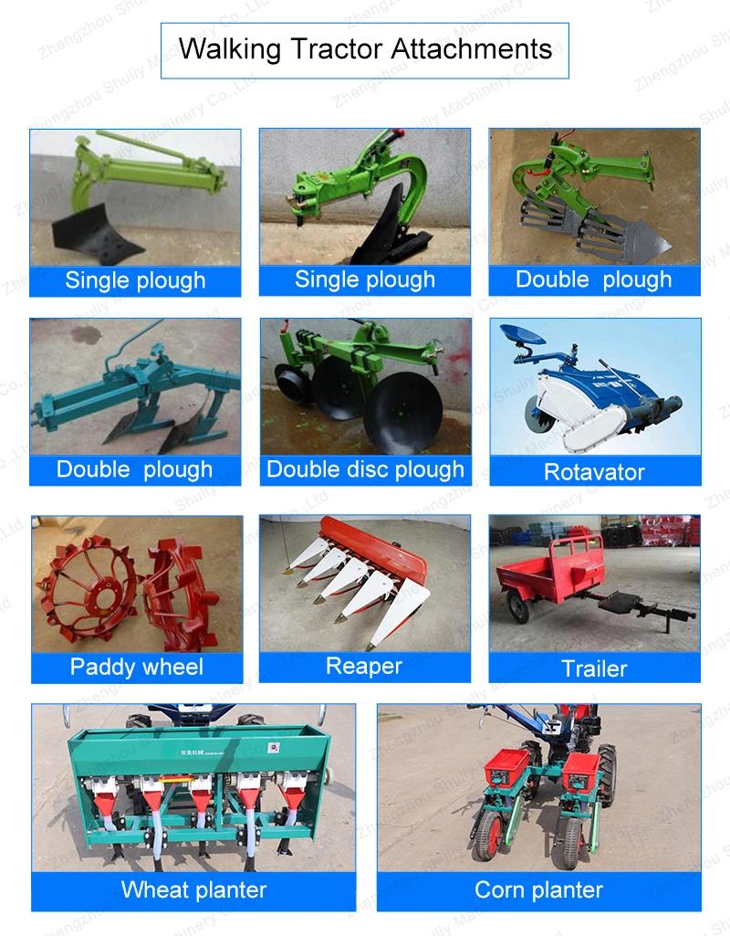 Hand Tractor Manual Walking Tractor Price with Rotary Tiller