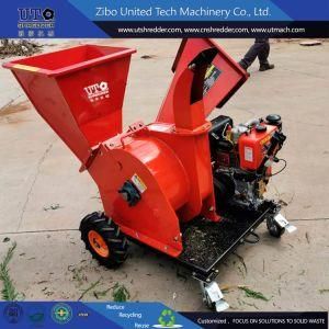 High Performance 15HP Self Feeding Diesel Wood Chipper Shredder