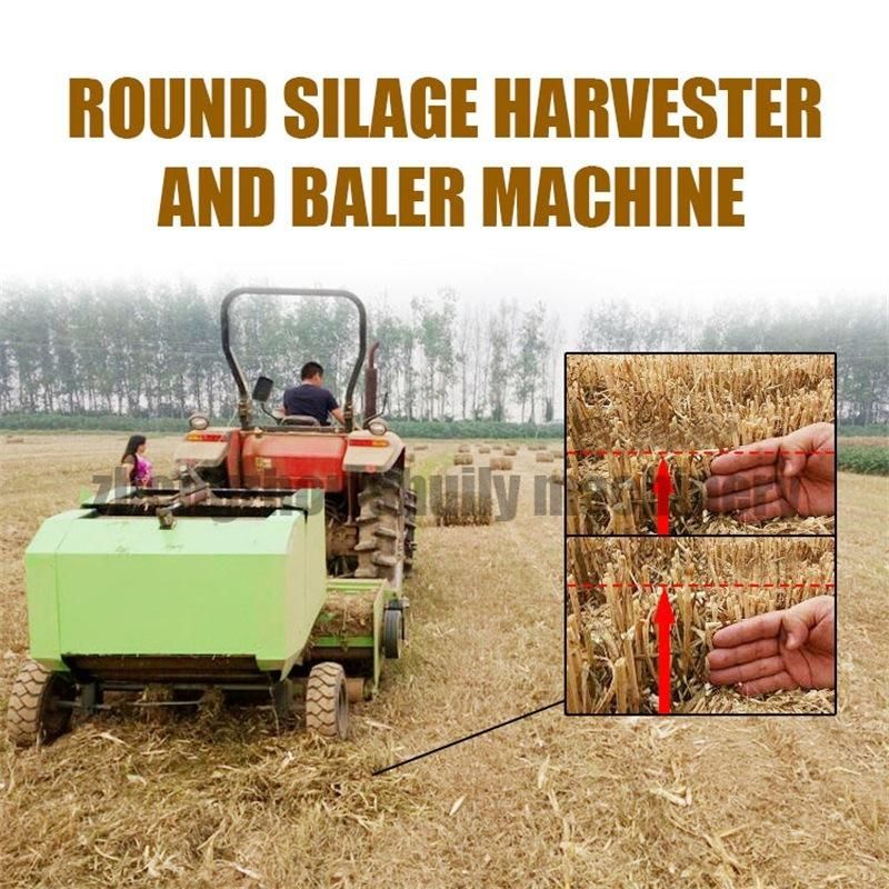 Hay Baler Machine Mini Round Hay Baler with Tractor