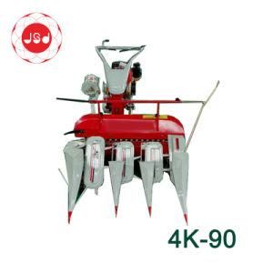 4gk-90 Mini Harvesting Hand-Held 3-4 Row Power Reaper for Rice and Wheat