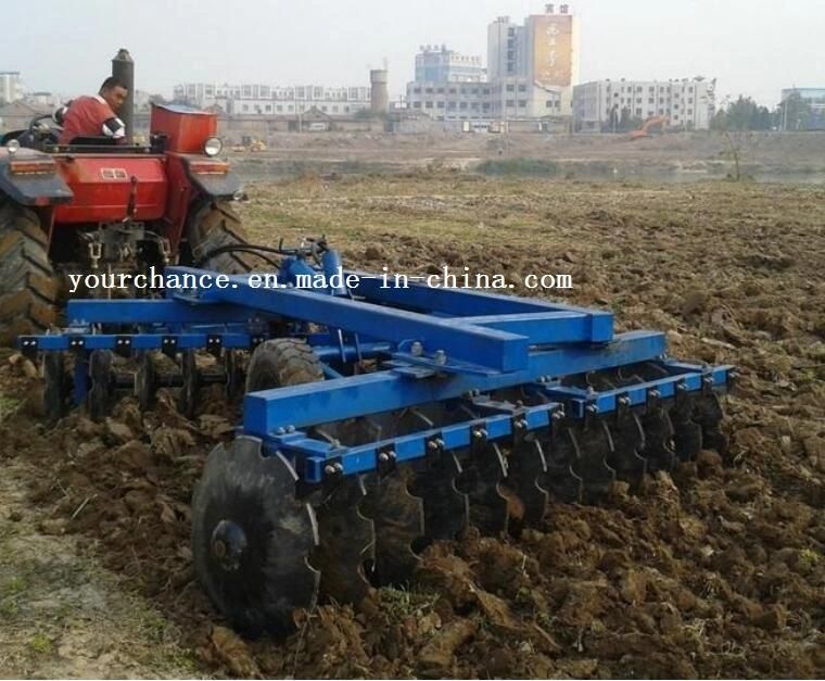 Agricutural Tool 1bzd-3.3 100-120HP Tractor Trailed 3.3m Width 28 Discs Hydraulic Opposed Heavy Duty Disc Harrow