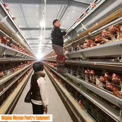 Hot Galvanized Automatic Controlled 4 Tiers Battery Chicken Poultry Farm/Farming Equipment for Livestock Layer/Hen Raising Farm House