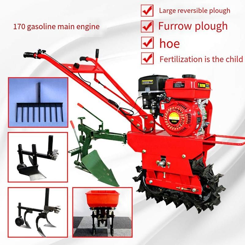 Chain Rail Micro Cultivator Tillage Single Chain Style Wheel Half Ditching, Fertilizing