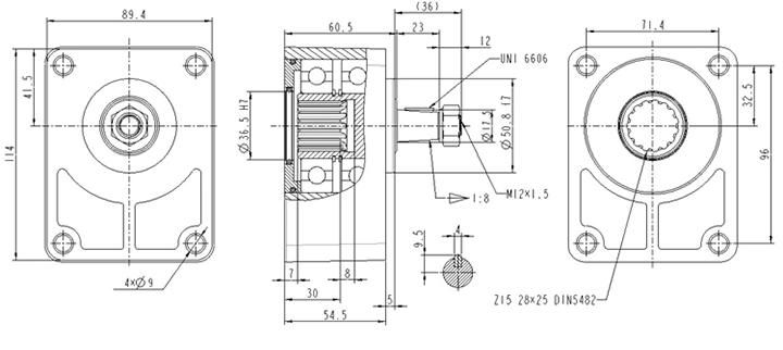 Group2 Outrigger Suport for Gear Pump