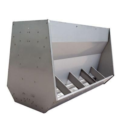 Double Size Stainless Steel Swine Fatten Feeder Pig Farm Trough