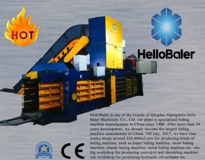 Waste automatic baler for baling packaging strapping waste paper pulp cardboard carton plastic scrpas hay grass straw metal tyre recycling
