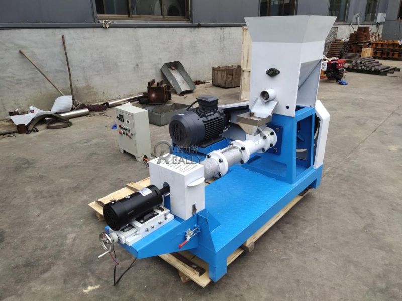 Commercial Automatic Floating Fish Feed Pellet Making Processing Machine Cat Dog Feed Extruder Animal Food Making Machine for Sale