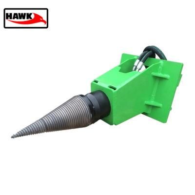 Hawk Hydraulic Screw Cone Log Splitter Wood Splitter for Excavator